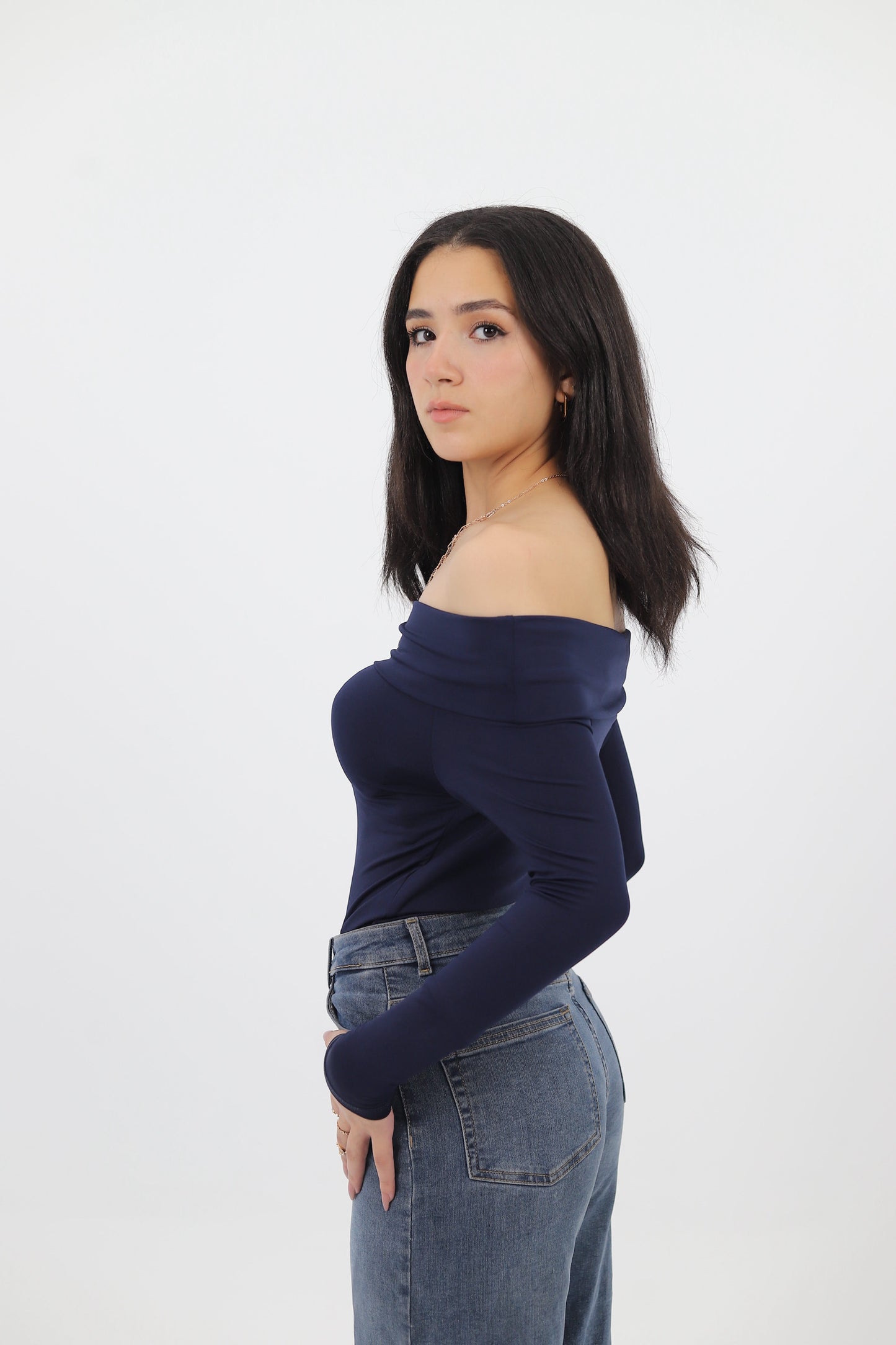 OFF SHOULDER LONG SLEEVE