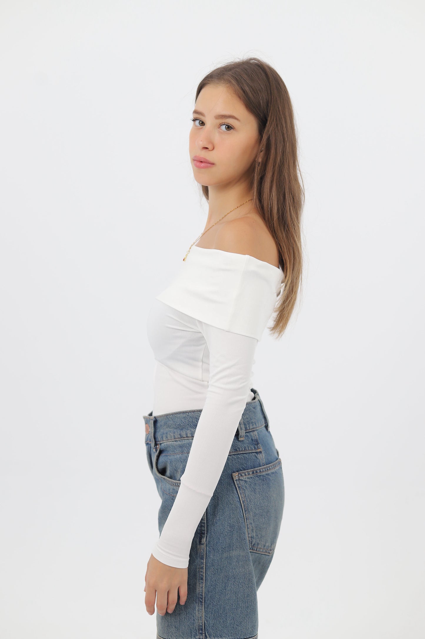 OFF SHOULDER LONG SLEEVE