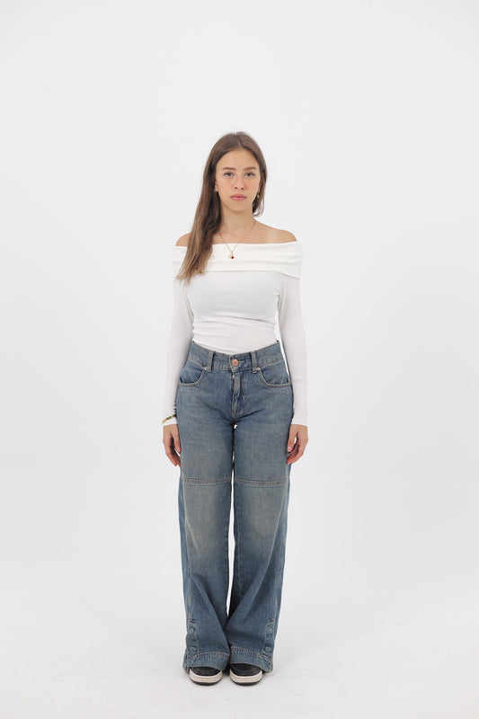 OFF SHOULDER LONG SLEEVE