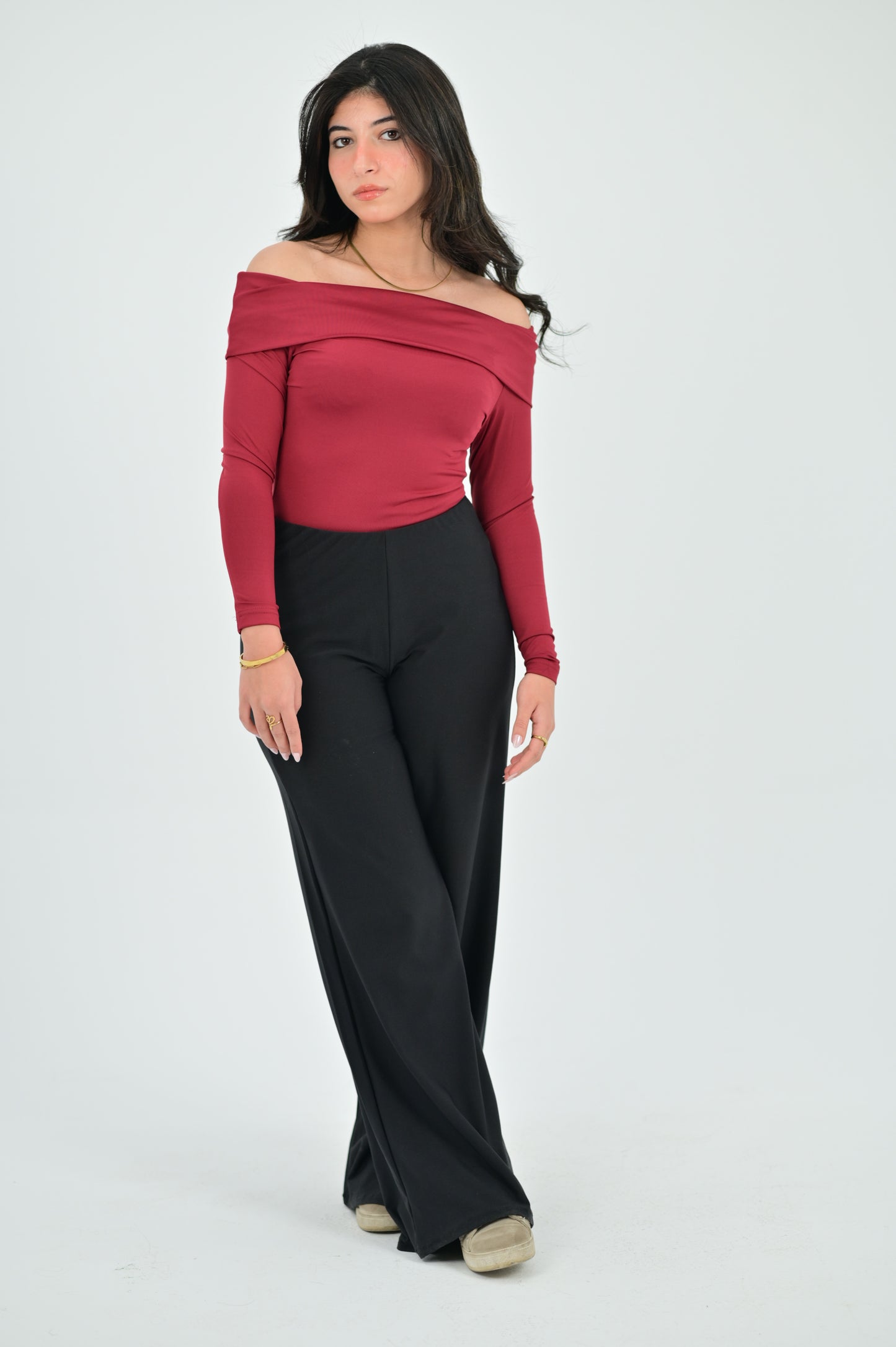 OFF SHOULDER LONG SLEEVE