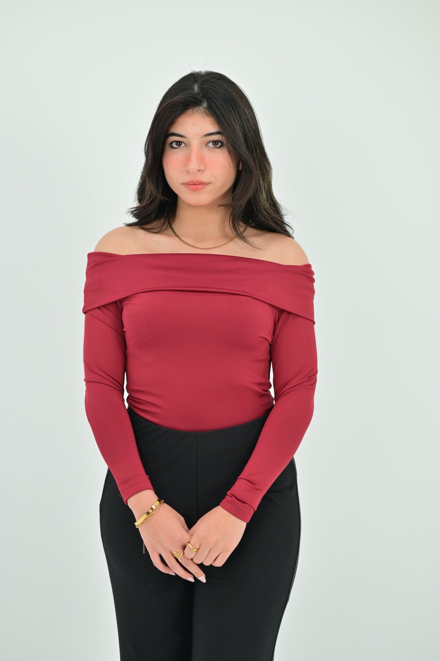 OFF SHOULDER LONG SLEEVE