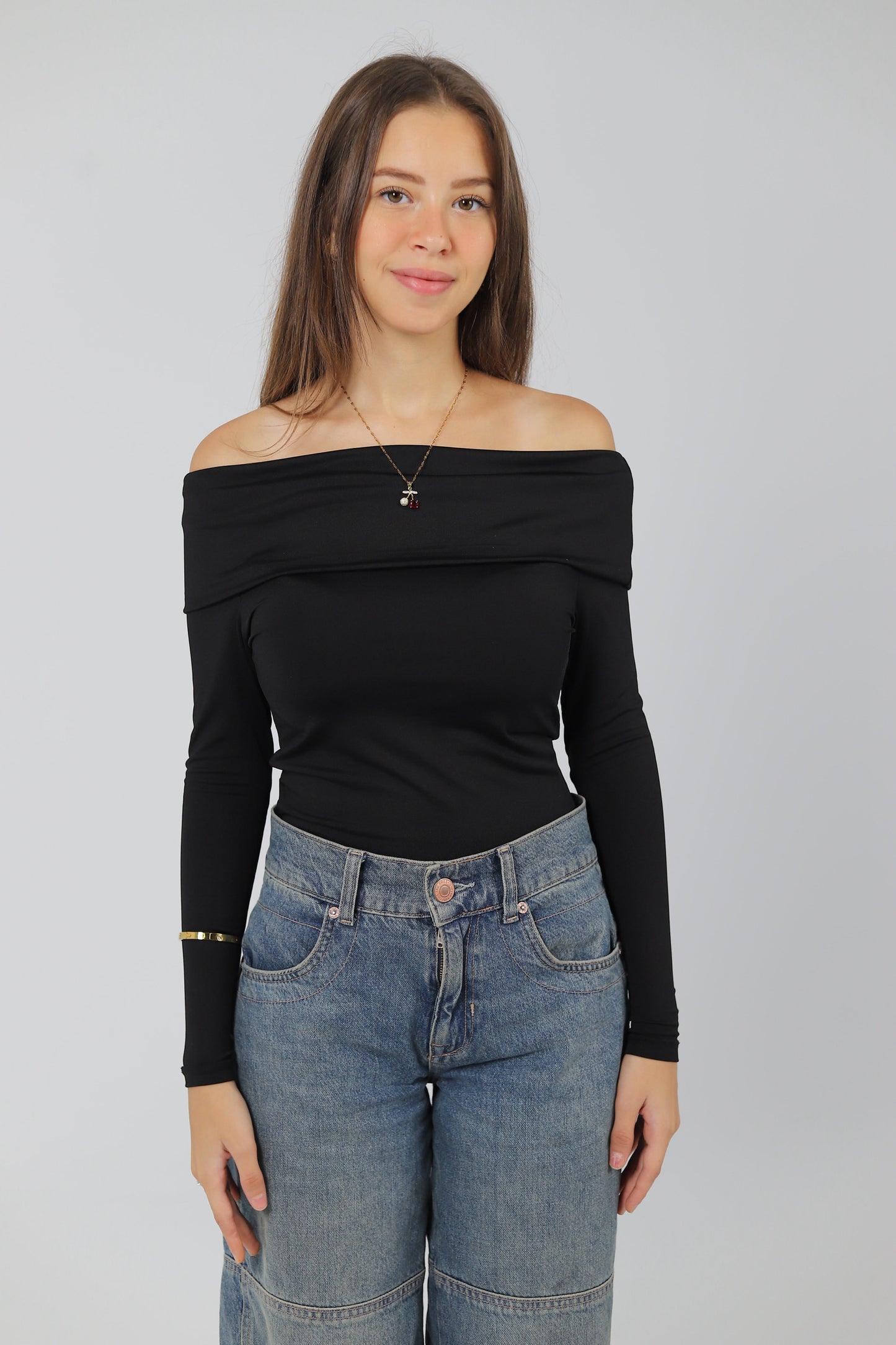 OFF SHOULDER LONG SLEEVE